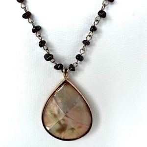 Vintage Monet beaded pendant necklace